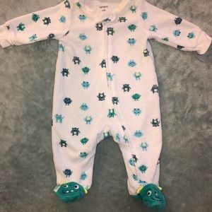 Carter’s NB Monster Footsie Pajama